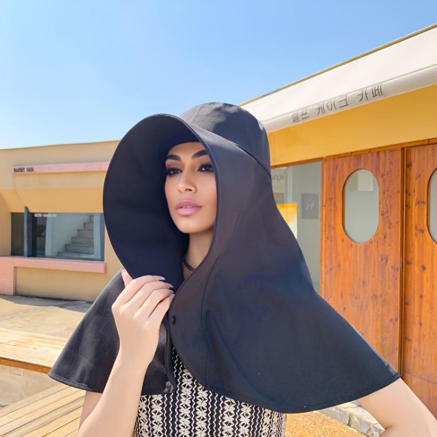 Новая женская солнцезащитная шляпа с широкими полями, легкая и дышащая, подходит для весны и лета, защита лица на открытом воздухе.