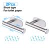 Stainless Steel Toilet Paper Towel Holder Adhesive Kitchen Paper Roll Rack Bathroom No Punch Wall Mount Tissue Dispenser Hanger