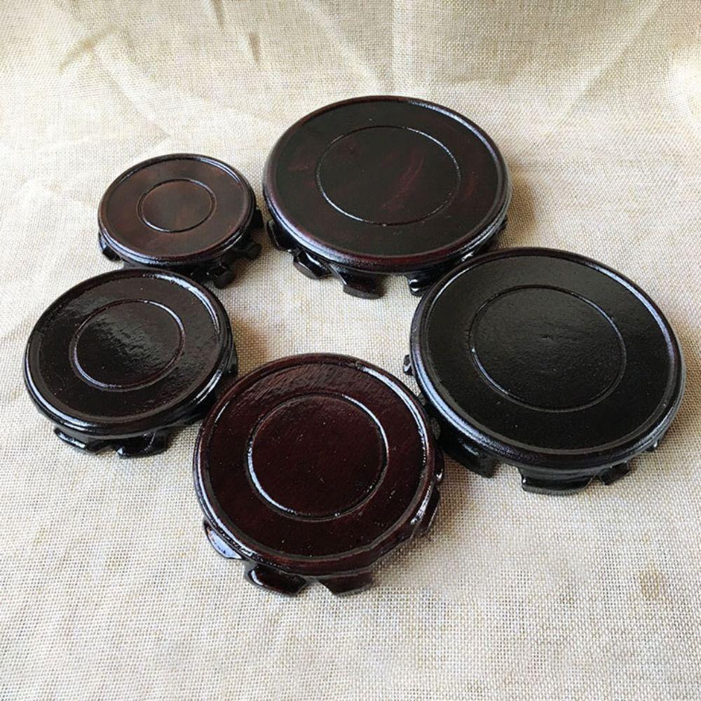 Ornaments Display Planters Stand Round Flower Pot Tray Home Plant Caddy Stand Garden Supplies