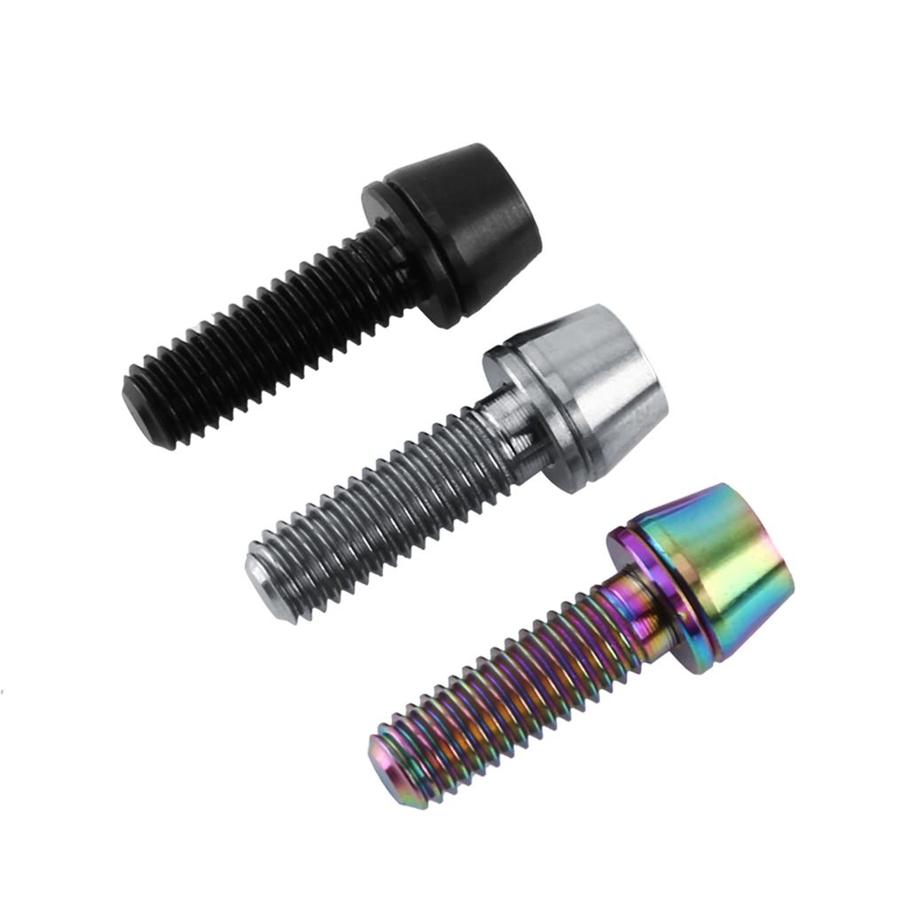 New Titanium Alloy Titanium Tapered Head Bolt Screw With Washer For Mountain  fastener with washer