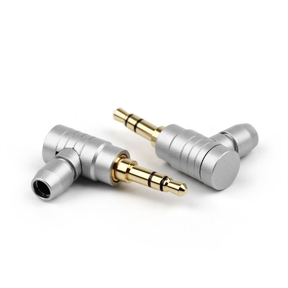 Conector Wire Connector 2 3 4 Poles L Type Audio Connectors 3.5mm Jack Plug 90 Degree Audio Adapter