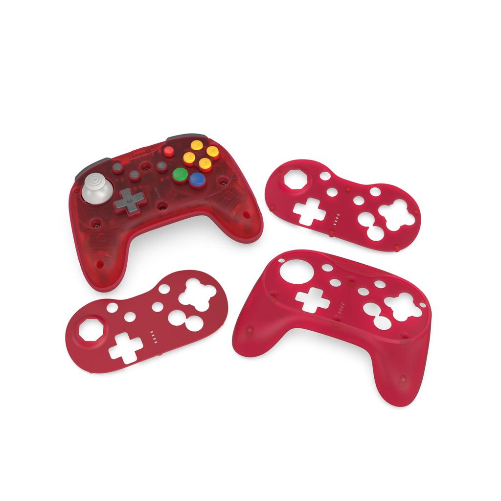 Беспроводной контроллер Retro Fighters Brawler64 Pro Series Красный с эффектом Холла Совместим с Nintendo 64 Switch Switch 2 ПК Джойстики, / / /