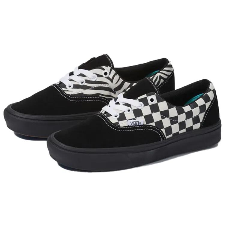 Vans Era ComfyCush 'Mixed Media - Black Checker' (Unisex) Antique White / Black Skate Shoes VN0A3WM917Q