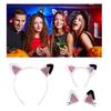 Милая аниме-повязка на голову с кошачьими ушками для макияжа, костюма для косплея, заколки для волос, головной убор для вечеринки на Хэллоуин, женский головной убор для мытья лица