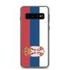 Coque Téléphone - Samsung - Galaxy S10 - Drapeau Serbie - Souple - Multicolore