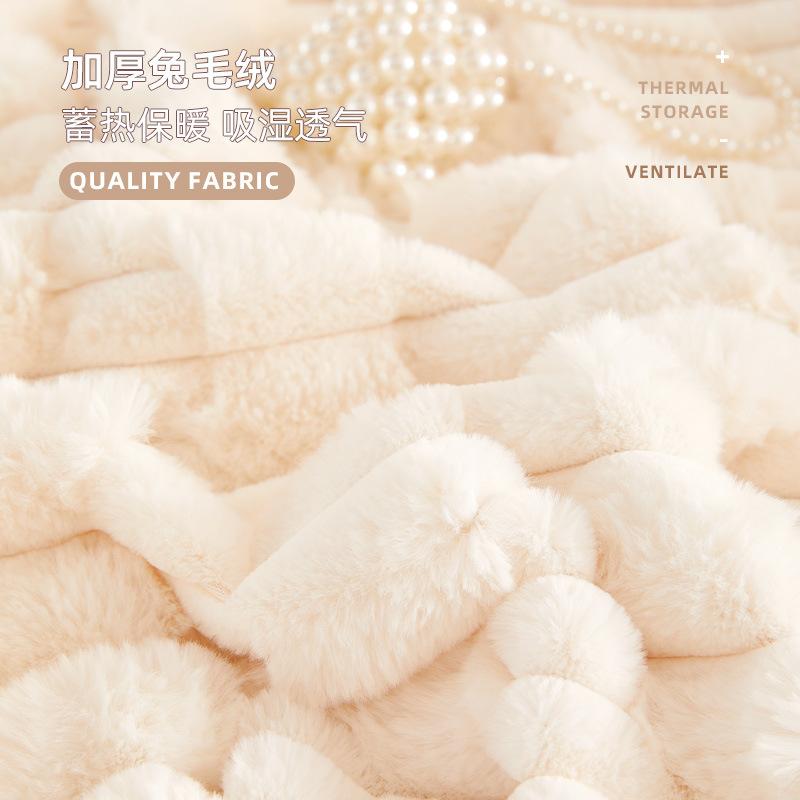 Sofa Towel Cover Cloth Winter Plush Thickened Non Slip Warm Atmosphere Solid Color Bay Window Cushion Blanket Machine Washable