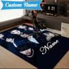 Custom Name K-pop stray Style Collective Rug for Living Room, Game Rooms, Office, Bedroom, Floor Mat Playful Design, fan gifts Christmas decor