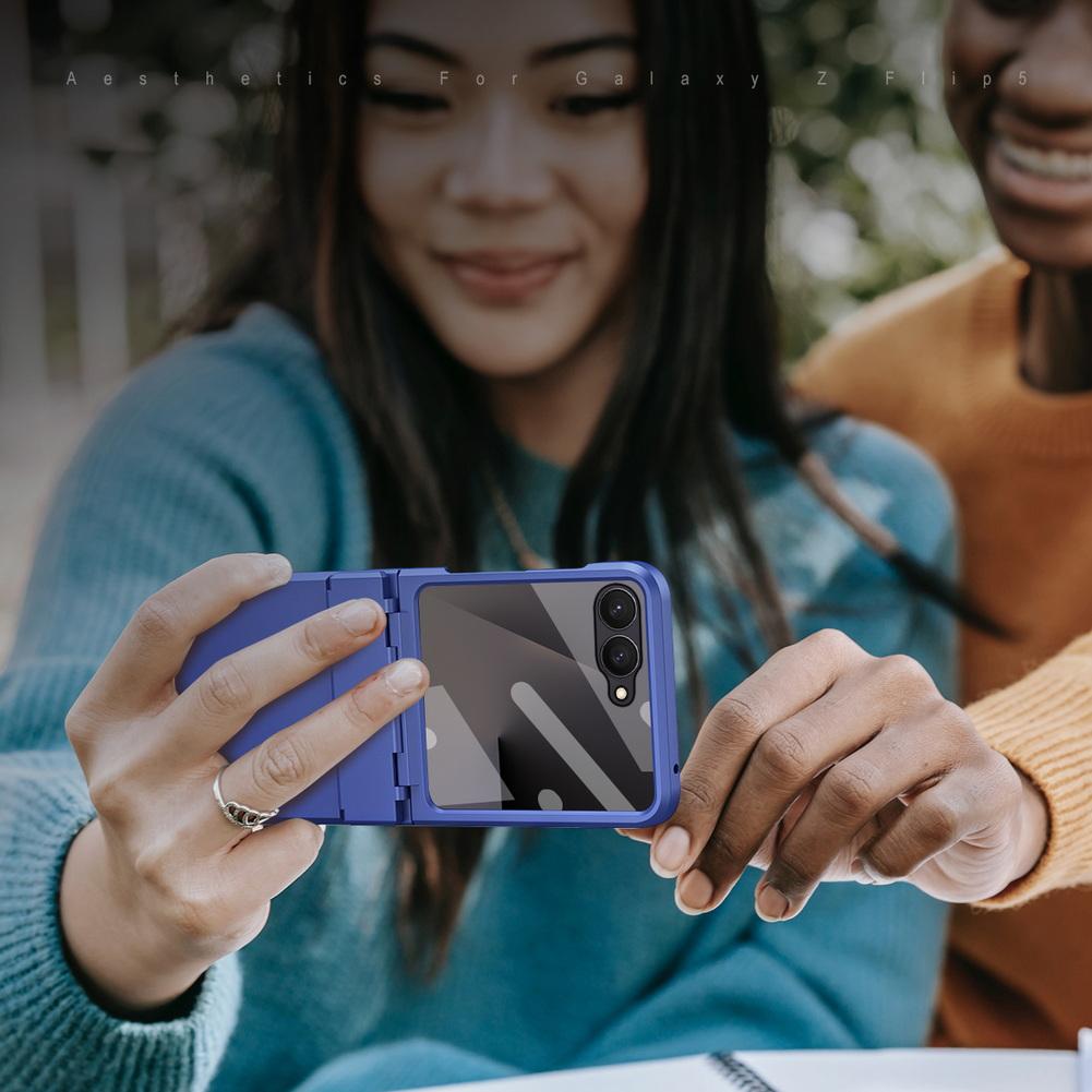 Плоская петля с полной защитной крышкой для переднего стекла для Samsung Z Flip 8 flip7 FE Galaxy Z Flip 7 6 5 Тонкая противоскользящая задняя крышка