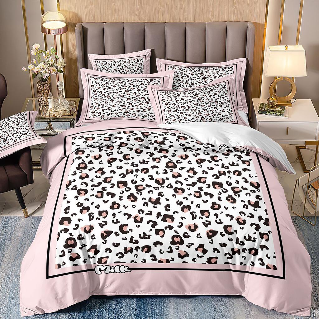 Duvet Cover Set 3D Luxury Style Printed Bedding Quilt Cover Set 3 Pieces Soft Microfiber Bedding Quilt Cover with Zipper