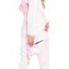 Piżama damska kombinezon kigurumi onesie jednorożec jasny róż 175-185 cm xl