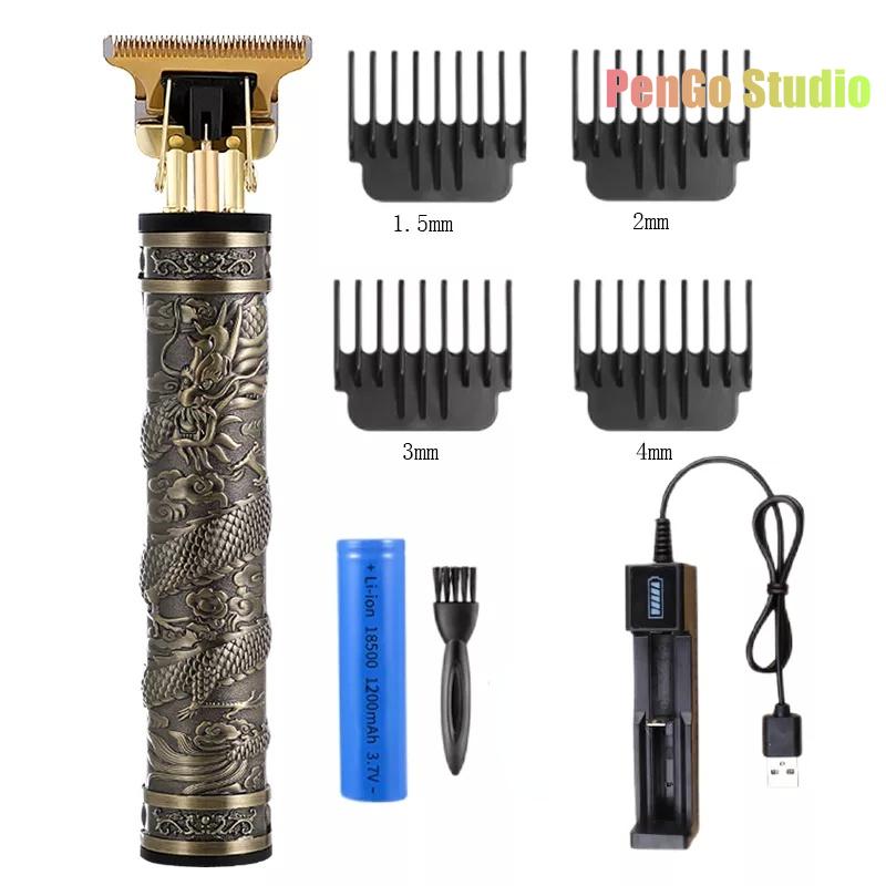 Цельнометаллическая винтажная машинка T9, женская машинка для стрижки волос, парикмахерская, профессиональная машинка для стрижки, 0 мм, триммер для носа и ушей, отделка для мужчин