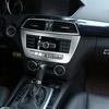 АБС Серебристый Для Mercedes benz C Class W204 C180 C200 2007-2013 Украшение Салона Автомобиля Накладки Наклейки Авто Аксессуары