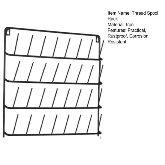 Стойка для катушек с нитками, настенный держатель для хранения, устойчивый к коррозии, настенный держатель для катушек с нитками, органайзер для сережек, ожерелий