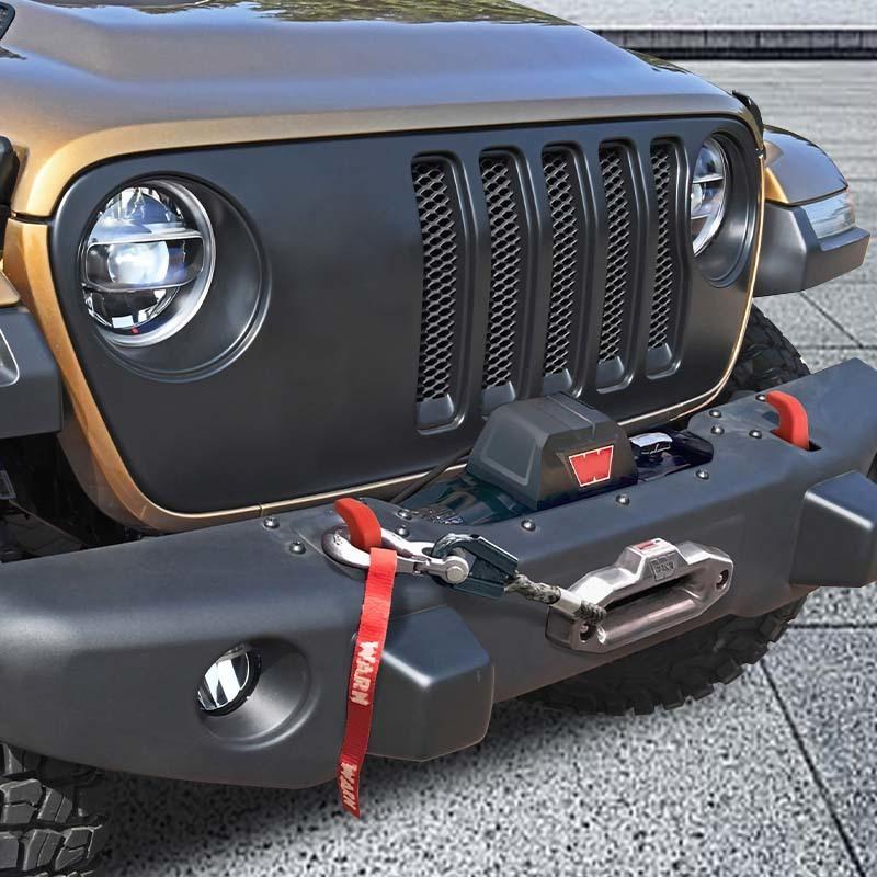 Car Front Bumper Trailer Hook Protective Cover Vehicle Accessories For Jeep Wrangler JK JL TJ Car Exterior Accessories
