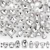 Clear Sew On Rhinestones 50PCS Sew On Rhinestone Metal Back Prong Setting Sewing Claw Rhinestone Mixed Shapes for Costume, Shoes,Dress