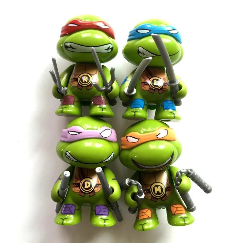 4 шт./Набор Фигурка Черепашки-ниндзя Аниме Neca TMNT Лимитированная серия Фигурка-экшен Статуэтка Фигурка-экшен Подвижная фигурка Игрушки Подарки