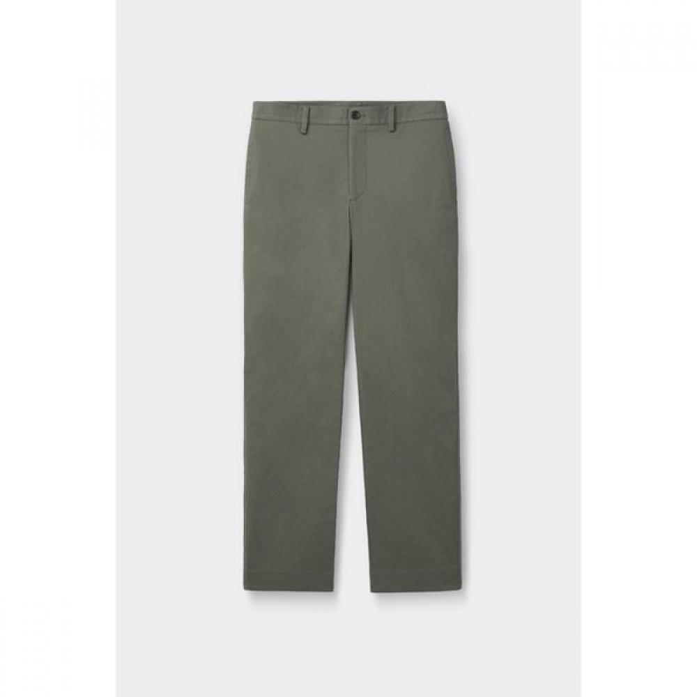 Customellow Khaki Regular Fit Cotton Pants C9pam26102khx