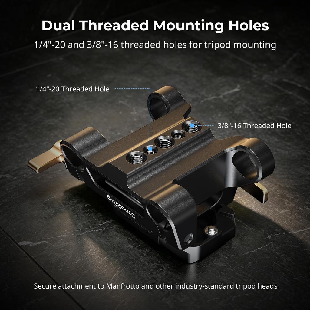 SmallRig Mounting Plate Kit for Quick Release Plate for Arca 6761 Cameras,