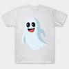 T Shirt Women Funny Cute Happy Ghost Halloween Costume Harajuku Print Kawaii Tshirt Summer Short Sleeve Female T-Shirt Top Tee