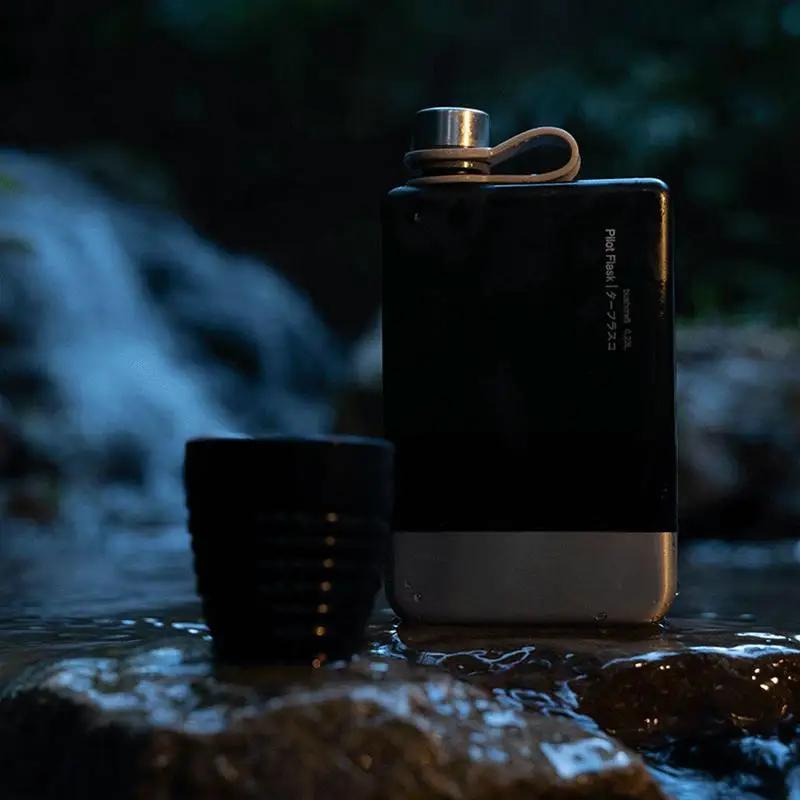 Плоские Бутылки для Воды для Путешествий Герметичные Компактные Бутылки для Воды Из Нержавеющей Стали Многоразовые Контейнеры для Алкоголя Пива Напитков