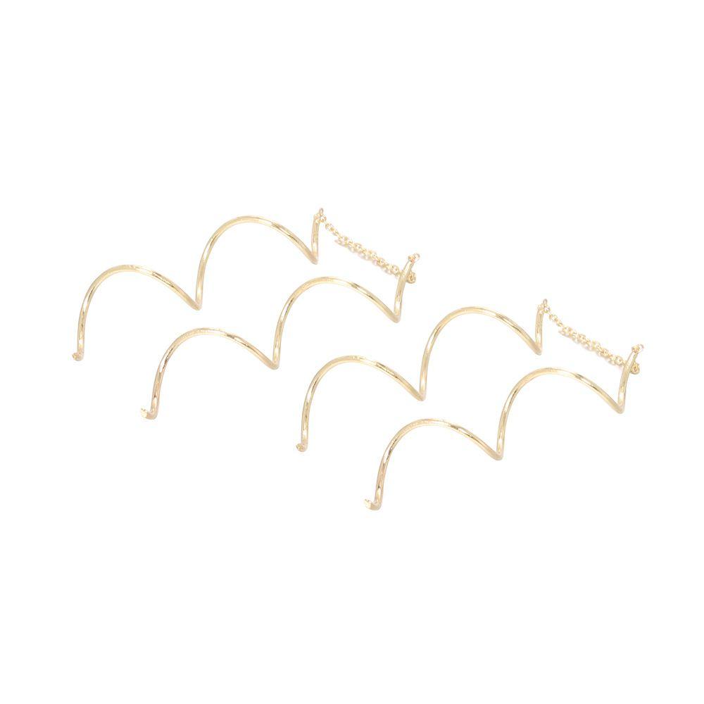 Women Drop/Dangle Fashion Accessories Twisted Long Line Ear Line Ear Studs Jewelry Drop Earrings