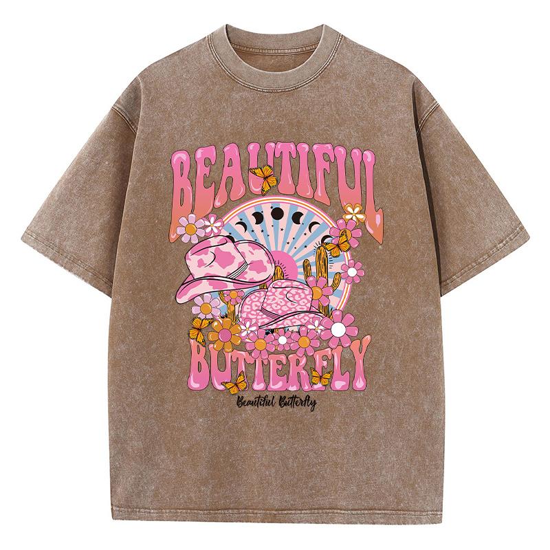 Женская хлопковая стираная футболка с принтом «Красивый и сияющий мир», летняя уличная футболка с коротким рукавом, женская одежда больших размеров