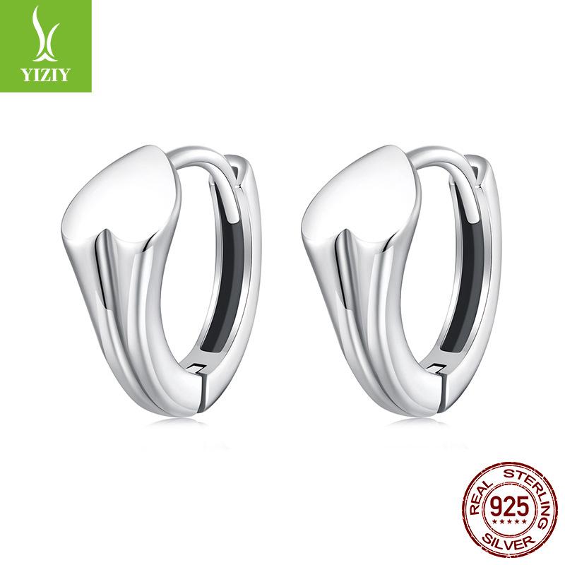 Metal Love Ear Buckle Women, Simple And Romantic S925 Sterling Silver Versatile Earrings Earrings