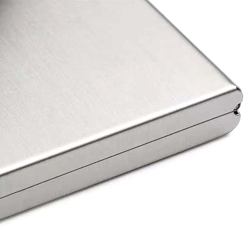 Алюминиевый антимагнитный держатель для карт Женский Мужской Металлический Кожаный Кредитный