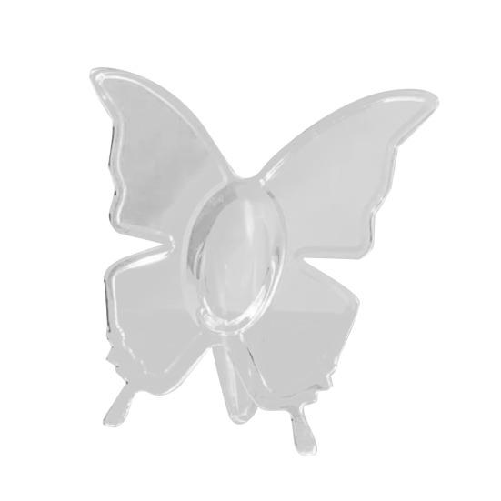 1/2Pcs Butterflies Vase Acrylic Leak-Proof Shatter-Proof Base Design Vase Transparent Bookshelf Flower