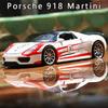 Модель суперкара Martini в масштабе 1/32, литые игрушки из сплава с имитацией транспортных средств, звуком и светом, с откатом, детская коллекция, подарок для детей