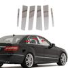 6Pcs Car Door Trim Pillar Posts Cover Kits Stickers for Mercedes-Benz E-Class W212 4-door Sedan Saloon 2010-2016