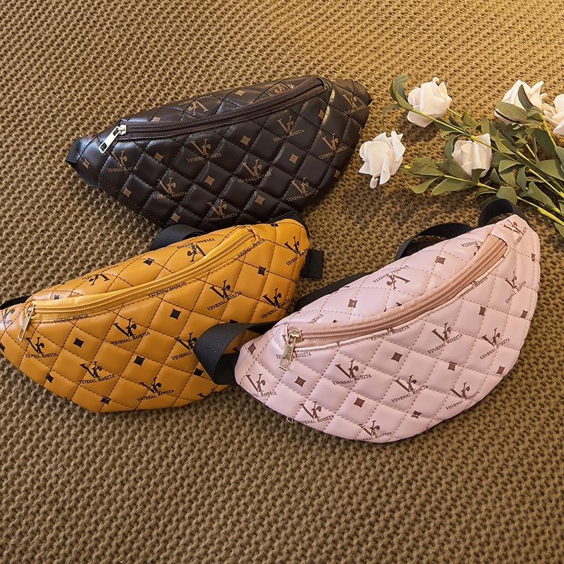 Модная поясная сумка с принтом для женщин, корейская версия, удобная сумка для мобильного телефона, легкая сумка для хранения