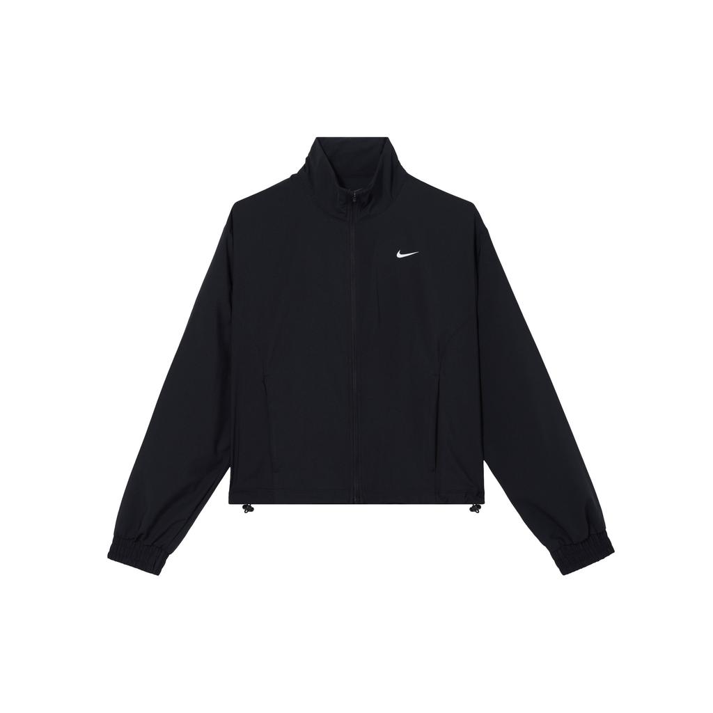 Nike Loose Solid Color Stand Collar Long Sleeve Jacket Women Jacket Black FB5016-010