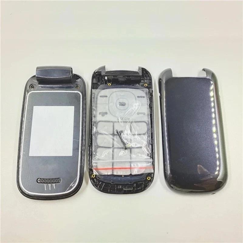 Полный корпус для мобильного телефона Samsung E1272, сменная панель, с английской клавиатурой