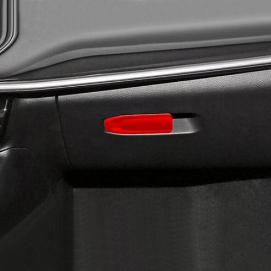 For - 2025 Jeep Compass Red Interior Co-pilot Storage Box Switch Cover Trim