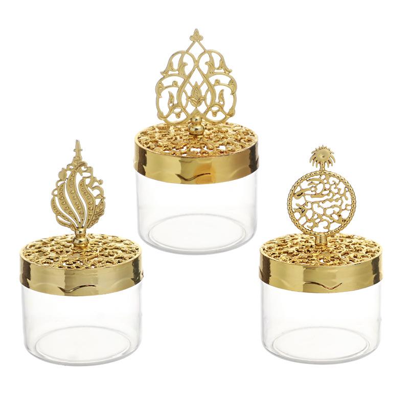 Creative Plastic Candy Box, Palace Banquet Wedding Candy Box, Electroplated Silver New European Plastic Storage Box