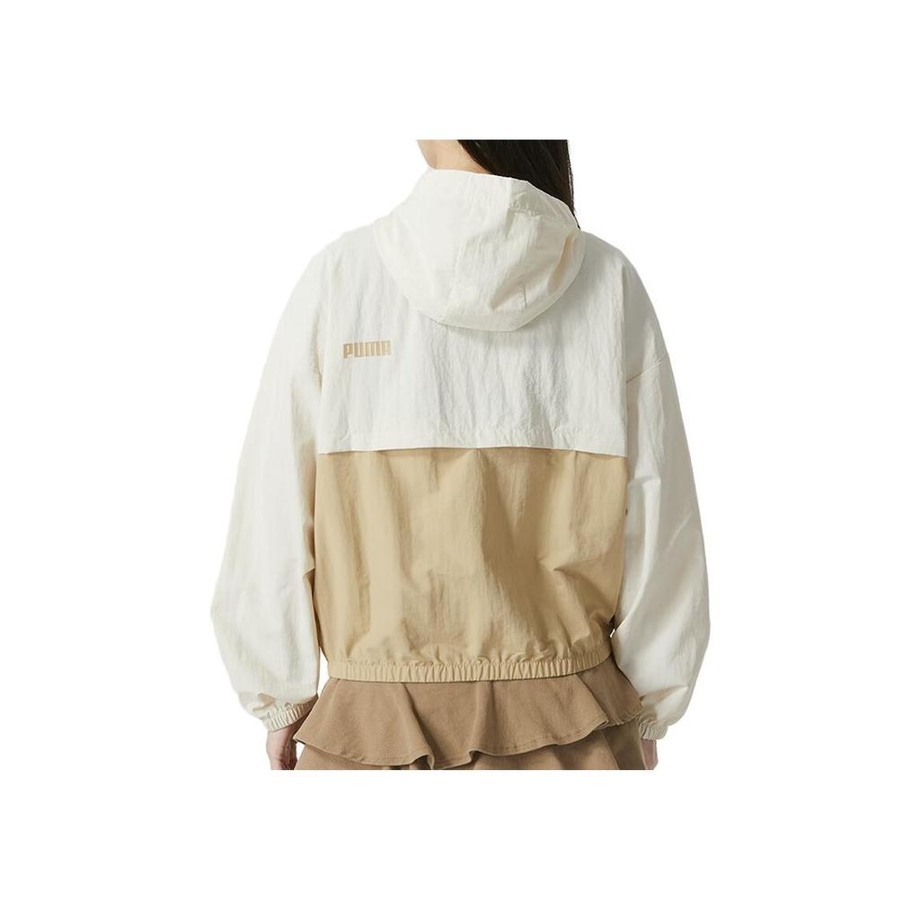 Puma Дышащая повседневная ветровка с принтом логотипа, женские куртки цвета хаки 678351-87