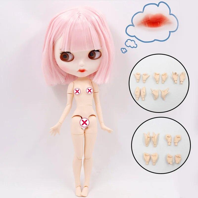 Кукла ICY DBS Blyth Нет. 4 изогнутые губы, матовое лицо на заказ с бровями, тело 1/6 bjd, аниме