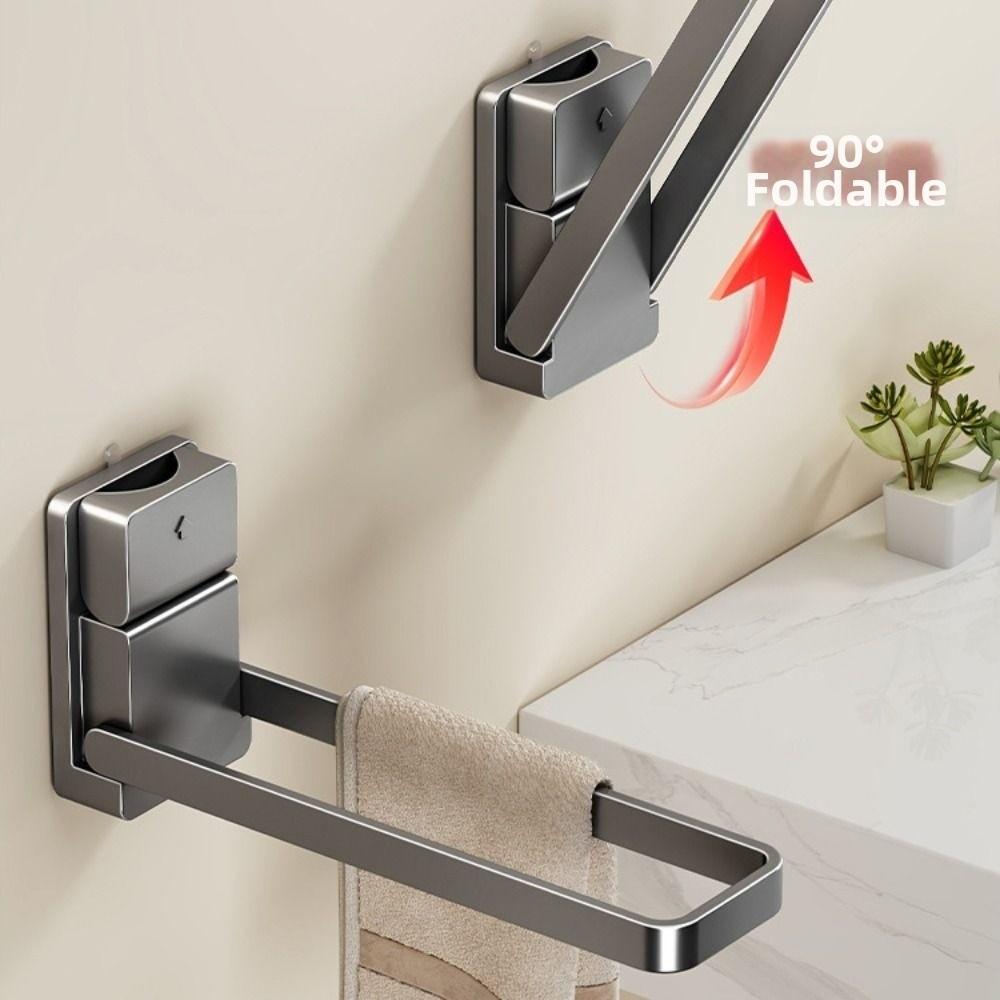 Moisture-Resistant Foldable Towel Rack Detachable Bath Towels Rack Hanger Organizer Rack  Balcony