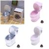 Realistic Flushing Sound Dollhouse Toilet Miniature Bathroom Furniture For 1/12 Scale Simulation Model Home Decoration