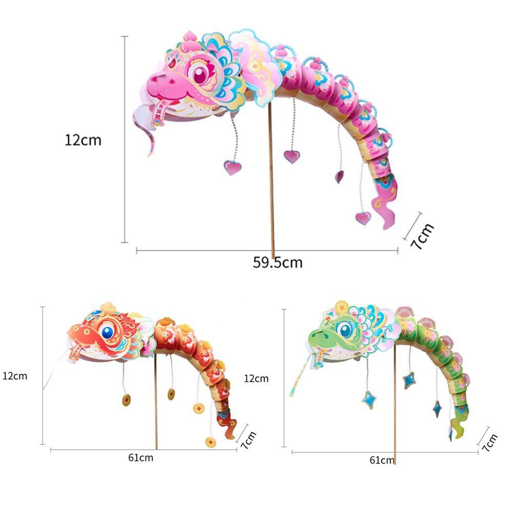 Traditional Lucky Dance Snake Lantern Cute New Year Luminous Lantern Good Luck Decoration