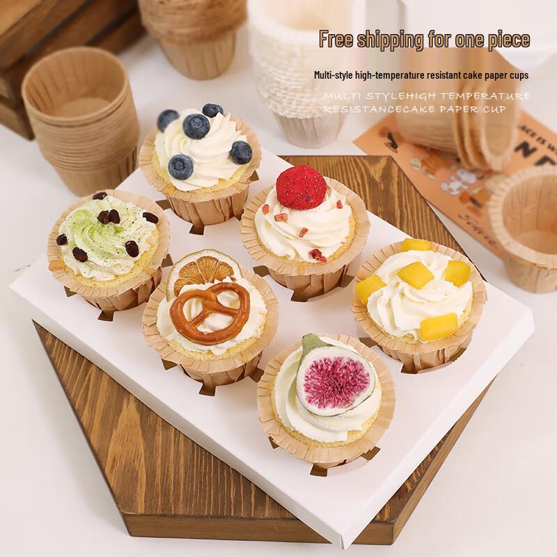 Golden High-Temperature Muffin Paper Cups