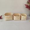 Reusable Bamboo Woven Gift Box Handmade Wedding Cookies Candy Box Bamboo Teas Tin  Party Decoration