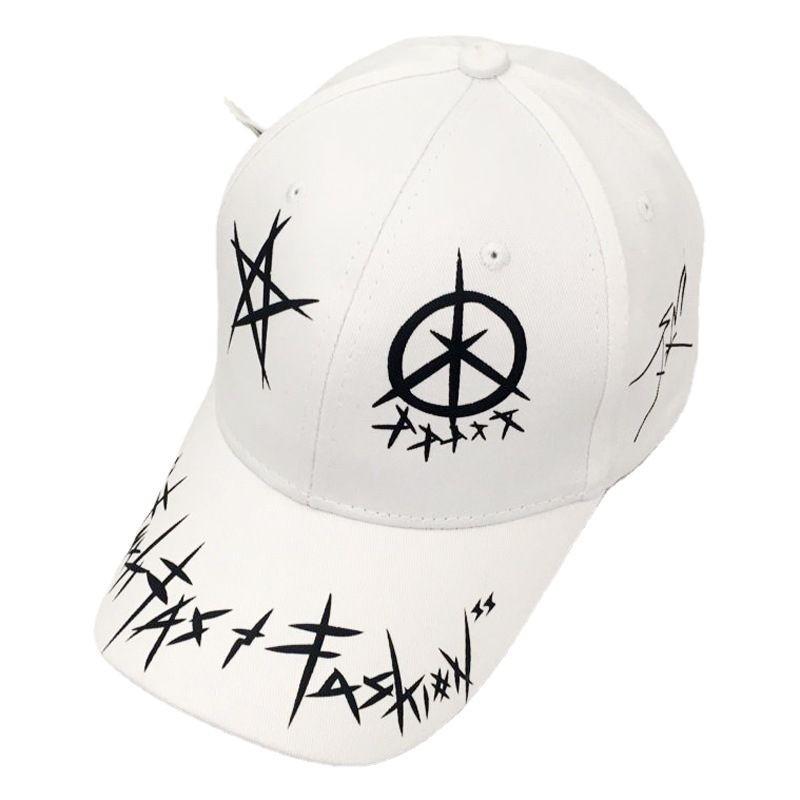 Fashion Hat Men's Korean Cap Trendy Hip Hop Hat Young Women's Versatile Sun Hat Trendy Street Black and White Baseball Cap