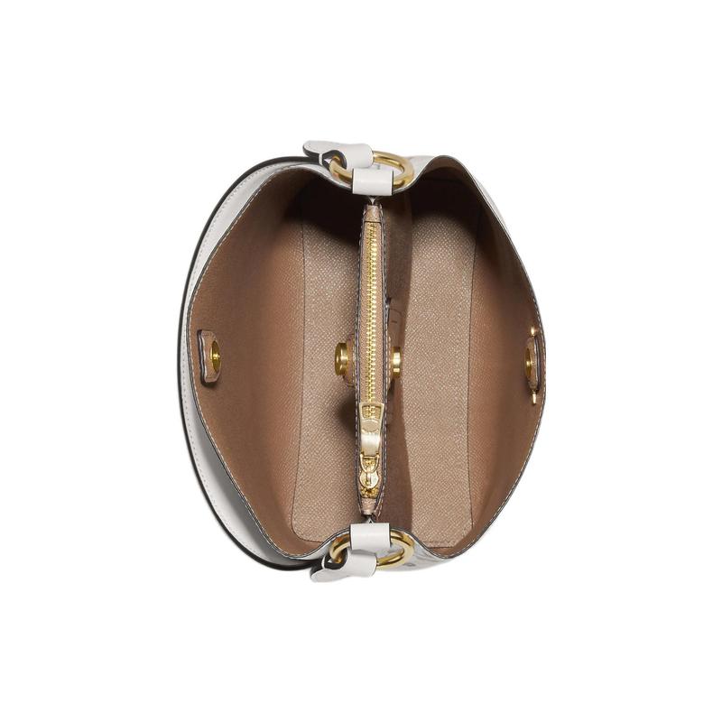 Coach Handbag Town 22 классическая старая цветочная мелкая свежая печать водостойкий холст и гладкая кожа сумка-ведро портативная сумка через плечо на плечо маленький размер