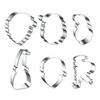 Santa Claus Cookie Cutters Stainless Steel Baking Mold for DIY Christmas Cookies Cakes Non-Stick Holiday Baking Tool