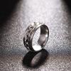 Titanium Gift Rotatable Classic Wedding Chain Ring Stainless Steel Women and Men Finger Ring