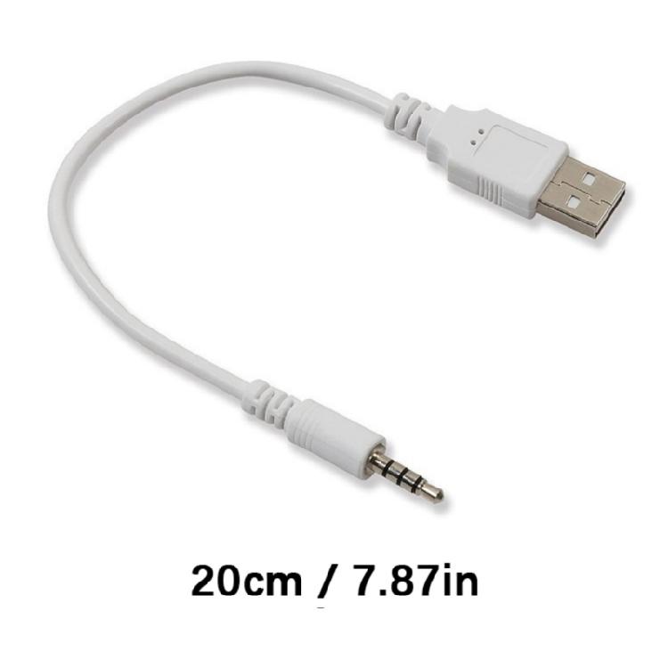 USB to 3.5mm Auditory Charging Cable 3.5mm Male Connection For Car Speakers Laptops And Mobile Devices