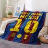 1PC Messi Custom Name Patterned Flannel Blanket Suitable For All Seasons For Home Decor Warmth And Comfort Gifts Holiday Present