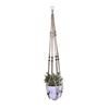 Bohemian Jute Rope Hanging Flower Pot Net Pocket for Balcony Plant Display